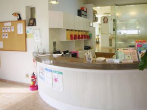 受付カウンター